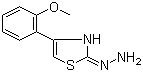 4-(2-甲氧基苯基)-2(3H)-噻唑酮腙分子结构 (CAS 299169-54-3)