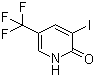 3-Iodo-5-(trifluoromethyl)-2(1H)-pyridinone molecular structure (CAS 300851-88-1)