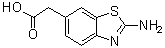 2-Amino-6-benzothiazoleacetic acid molecular structure (CAS 30132-15-1)