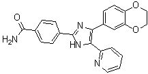 4-[4-(2,3-二氢-1,4-苯并二氧杂环己-6-基)-5-(2-吡啶基)-1H-咪唑-2-基]苯甲酰胺分子结构 (CAS 301836-43-1)