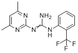 structure of CAS# 303094-67-9, 1-(4,6-dimethylpyrimidin-2-yl)-3-[2-(trifluoromethyl)phenyl]guanidine