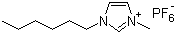 1-己基-3-甲基咪唑六氟磷酸盐分子结构 (CAS 304680-35-1)