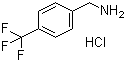 4-(Trifluoromethyl)benzylamine hydrochloride molecular structure (CAS 3047-99-2)