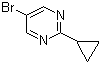 5-溴-2-环丙基嘧啶分子结构 (CAS 304902-96-3)