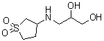 3-[(Tetrahydro-1,1-dioxido-3-thienyl)amino]-1,2-propanediol molecular structure (CAS 305855-91-8)