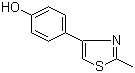 4-(2-Methylthiazol-4-yl)phenol molecular structure (CAS 30686-73-8)