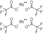 三氟乙酸铑二聚体分子结构 (CAS 31126-95-1)