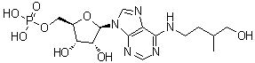 Dihydrozeatin ribotide molecular structure (CAS 31284-94-3)