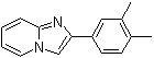 2-(3,4-二甲基苯基)咪唑并[1,2-a]吡啶分子结构 (CAS 313528-18-6)