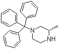 (S)-4-N-三苯甲基-2-甲基哌嗪分子结构 (CAS 313657-75-9)