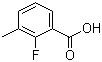 2-氟-3-甲基苯甲酸分子结构 (CAS 315-31-1)