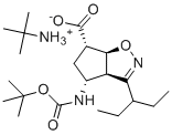 (3aR,4R,6S,6aS)-4-(tert-butoxycarbonylamino)-3-(pentan-3-yl)-4,5,6,6a-tetrahydro-3aH-cyclopenta[d]isoxazole-6-carboxylic acid molecular structure (CAS 316173-28-1)