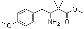 3-氨基-4-(4-甲氧基苯基)-2,2-二甲基丁酸甲酯分子结构 (CAS 31648-22-3)
