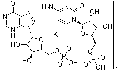 聚 5'-肌苷酸和聚 5'-胞苷酸钾盐分子结构 (CAS 31852-29-6)