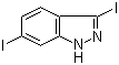 3,6-Diiodo-1H-indazole molecular structure (CAS 319472-78-1)