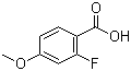 2-Fluoro-4-methoxybenzoic acid molecular structure (CAS 321-24-4)