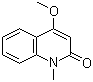 4-甲氧基-N-甲基-2-喹啉酮分子结构 (CAS 32262-18-3)