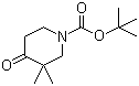 3,3-Dimethyl-4-oxo-1-piperidinecarboxylic acid tert-butyl ester molecular structure (CAS 324769-06-4)