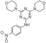 4,6-二-4-吗啉基-N-(4-硝基苯基)-1,3,5-三嗪-2-胺分子结构 (CAS 326914-06-1)