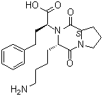 (2S)-2-[(3S,8aS)-3-(4-氨基丁基)-1,4-二氧代六氢吡咯并[1,2-a]吡嗪-2(H)-基]-4-苯基丁酸分子结构 (CAS 328385-86-0)