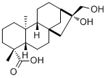 ent-16beta,17-Dihydroxy-19-kauranoic acid molecular structure (CAS 3301-61-9)