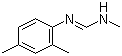 N'-(2,4-二甲基苯基)-N-甲基亚胺甲酰胺分子结构 (CAS 33089-74-6)