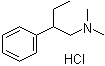 beta-乙基-N,N-二甲基-苯乙胺盐酸盐分子结构 (CAS 33132-92-2)