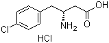(R)-3-Amino-4-(4-chlorophenyl)butyric acid hydrochloride molecular structure (CAS 331763-59-8)