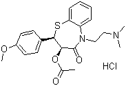 盐酸地尔硫卓分子结构 (CAS 33286-22-5)