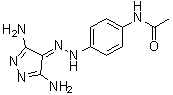 N-[4-[(3,5-二氨基-4H-吡唑-4-亚基)肼基]苯基]乙酰胺分子结构 (CAS 333326-97-9)