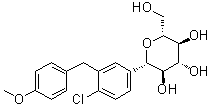 (1S)-1,5-脱水-1-C-[4-氯-3-[(4-甲氧基苯基)甲基]苯基]-D-山梨糖醇分子结构 (CAS 333359-90-3)