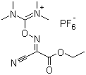 6-氰基-N,N,2-三甲基-7-氧代-4,8-二氧杂-2,5-二氮杂癸-5-烯-3-亚胺鎓六氟磷酸盐分子结构 (CAS 333717-40-1)