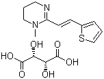酒石酸噻吩嘧啶分子结构 (CAS 33401-94-4)