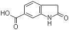 2-吲哚酮-6-羧酸分子结构 (CAS 334952-09-9)