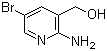 2-氨基-5-溴-3-(羟甲基)吡啶分子结构 (CAS 335031-01-1)