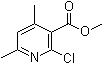 2-氯-4,6-二甲基-3-吡啶甲酸甲酯分子结构 (CAS 339151-88-1)