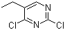 2,4-二氯-5-乙基嘧啶分子结构 (CAS 34171-40-9)