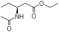 (3S)-3-(乙酰氨基)戊酸乙酯分子结构 (CAS 343335-40-0)