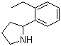 2-(2-乙基苯基)吡咯烷分子结构 (CAS 343771-26-6)