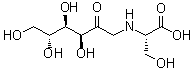 N-(1-脱氧-D-果糖-1-基)-L-丝氨酸分子结构 (CAS 34393-26-5)