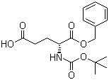 Boc-D-glutamic acid 1-benzyl ester molecular structure (CAS 34404-30-3)