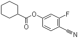 环己烷甲酸 4-氰基-3-氟苯酯分子结构 (CAS 344749-25-3)