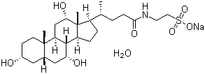 牛胆酸钠水合物分子结构 (CAS 345909-26-4)