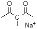 3-甲基-2,4-戊二酮钠盐分子结构 (CAS 34916-51-3)