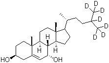 7alpha-羟基胆固醇-25,26,26,26-27,27,27-D7分子结构 (CAS 349553-94-2)