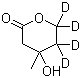 DL-Mevalonolactone-4,4,5,5-D4 molecular structure (CAS 349553-98-6)