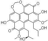 尾孢菌素分子结构 (CAS 35082-49-6)