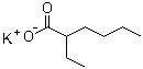 异辛酸钾分子结构 (CAS 35194-75-3)
