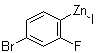 2-氟-4-溴苯基碘化锌分子结构 (CAS 352530-44-0)
