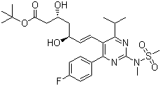 tert-Butyl rosuvastatin molecular structure (CAS 355806-00-7)